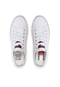 Tommy Jeans Tenisówki Skate Canvas Ess EM0EM01175 Biały. Kolor: biały. Materiał: materiał