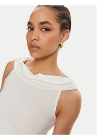 JJXX Bluzka Saga 12273790 Biały Slim Fit. Kolor: biały. Materiał: syntetyk