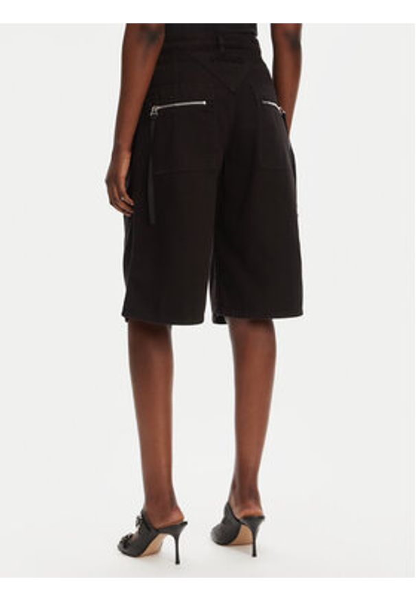 Pinko - PINKO Bermudy Pascal 105245 A2M8 Czarny Relaxed Fit. Kolor: czarny. Materiał: bawełna