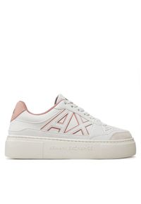 Armani Exchange Sneakersy XDX147 XV830 U274 Biały. Kolor: biały. Materiał: skóra