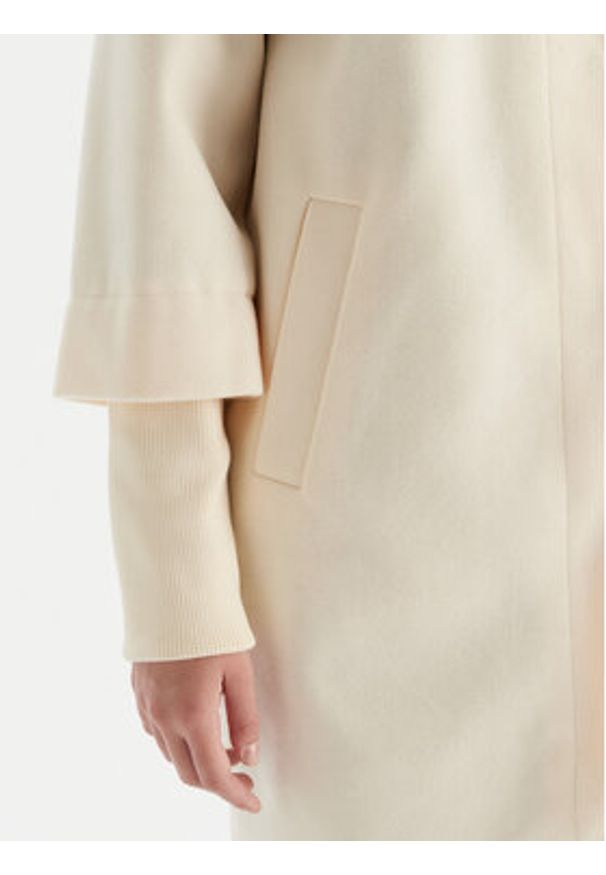 Vero Moda Płaszcz przejściowy Vince 10335816 Beżowy Regular Fit. Kolor: beżowy. Materiał: syntetyk