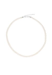 Braccatta - ADA naszyjnik małe perły białe naturalne choker regulowany srebro. Materiał: srebrne. Kolor: biały. Wzór: aplikacja. Kamień szlachetny: perła