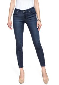 Lee - SPODNIE DAMSKIE LEE SCARLETT CROPPED POLISHED INDIGO L30CRKKD