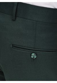 Pako Lorente - PAKO LORENTE – Gładkie spodnie garniturowe w kolorze zielonym. Kolor: zielony. Materiał: poliester, elastan, wiskoza. Wzór: gładki. Styl: elegancki #5