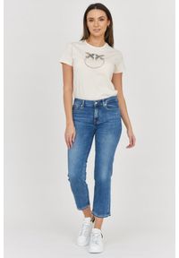 7 FOR ALL MANKIND Jasnoniebieskie jeansy damskie THE STRAIGHT CROP SLIM ILLUSION, Rozmiar 29. Kolor: niebieski #3