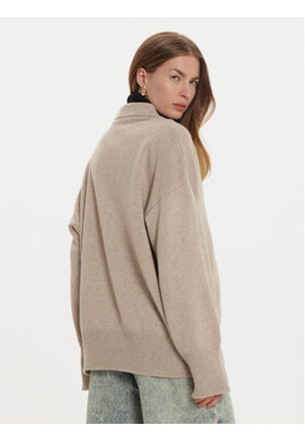 ViCOLO Kardigan 55007S Brązowy Regular Fit. Kolor: brązowy. Materiał: syntetyk