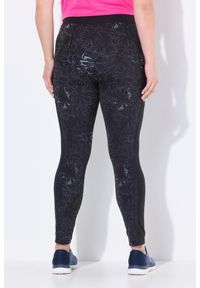 ULLA POPKEN - Damskie Legginsy sportowe szybkoschnące kieszenie z recyklingu. Kolekcja: plus size. Kolor: czarny. Materiał: poliester, materiał, elastan #2