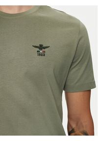 Aeronautica Militare T-Shirt 242TS2301J592 Zielony Regular Fit. Kolor: zielony. Materiał: bawełna #3