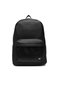 TOMMY HILFIGER - Tommy Hilfiger Plecak Th Flag Backpack AM0AM13984 Czarny. Kolor: czarny. Materiał: skóra #1