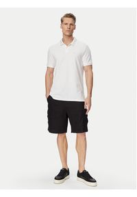 Calvin Klein Jeans Polo Monogram LV04RC276G Biały Slim Fit. Typ kołnierza: polo. Kolor: biały. Materiał: bawełna #4