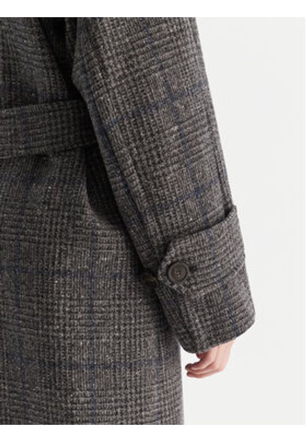 Weekend Max Mara Płaszcz wełniany Sestri 2525016122 Szary Regular Fit. Kolor: szary. Materiał: wełna