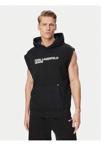 Karl Lagerfeld Jeans Bluza B2M20029 Czarny Regular Fit. Kolor: czarny. Materiał: bawełna #1