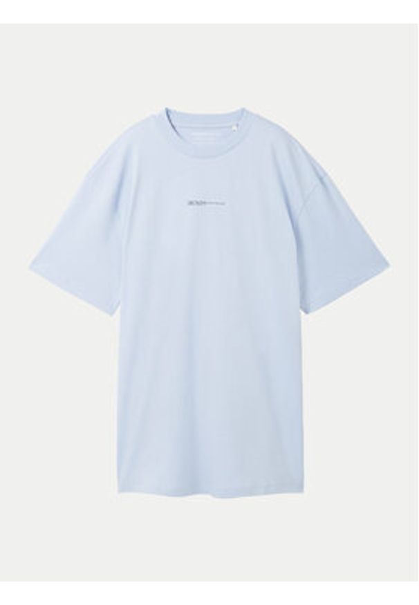 Tom Tailor Denim T-Shirt 1040880 Błękitny Relaxed Fit. Kolor: niebieski. Materiał: bawełna