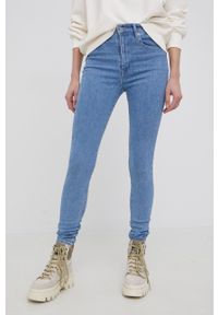 Levi's® - Levi's jeansy Mile damskie high waist. Okazja: na spotkanie biznesowe. Stan: podwyższony. Kolor: niebieski. Styl: biznesowy #1