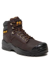 CAT Footwear Trapery Striver Bump St S3 P725098 Brązowy. Kolor: brązowy. Materiał: nubuk, skóra #4