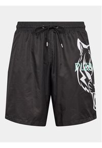 Plein Sport Szorty kąpielowe Tiger SACC MMX0049 SXV005N Czarny Regular Fit. Kolor: czarny. Materiał: syntetyk. Styl: sportowy