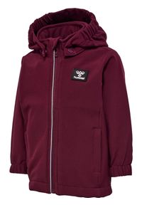 Kurtka przeciwdeszczowa z kapturem dla dziewczynki Hummel Mars Tex Mini Softshel. Typ kołnierza: kaptur. Kolor: czerwony