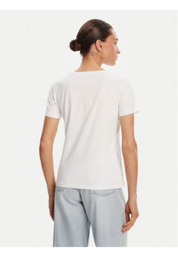Gaudi T-Shirt 511BD64037 Biały Regular Fit. Kolor: biały. Materiał: bawełna