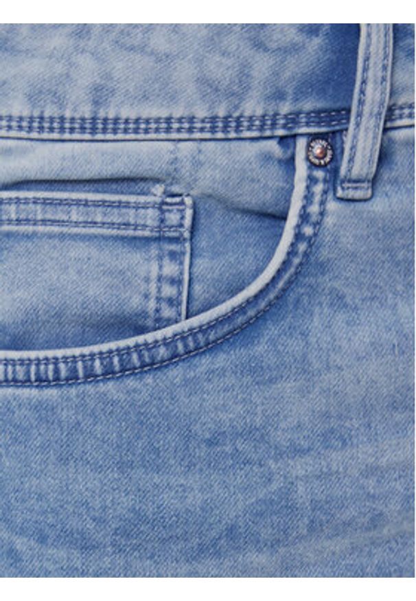 Petrol Industries Szorty jeansowe M-ROS-SHO001 Niebieski Slim Fit. Kolor: niebieski. Materiał: bawełna