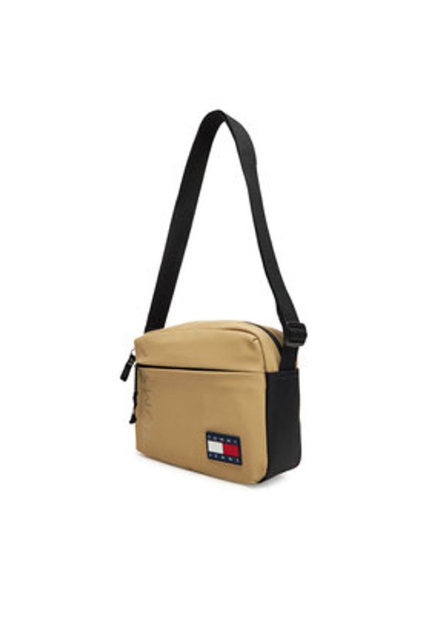 TOMMY HILFIGER - Tommy Hilfiger Saszetka Tjm Daily + Camera Bag AM0AM13271 Beżowy. Kolor: beżowy. Materiał: skóra