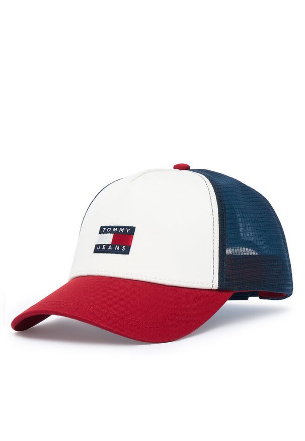 Czapka z daszkiem Tommy Jeans. Wzór: kolorowy