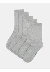 Sinsay - Długie skarpetki OEKO-TEX 5 pack - szary. Kolor: szary #1