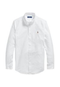Polo Ralph Lauren Koszula Core Replen 710792041 Biały Custom Fit. Typ kołnierza: polo. Kolor: biały. Materiał: bawełna #3