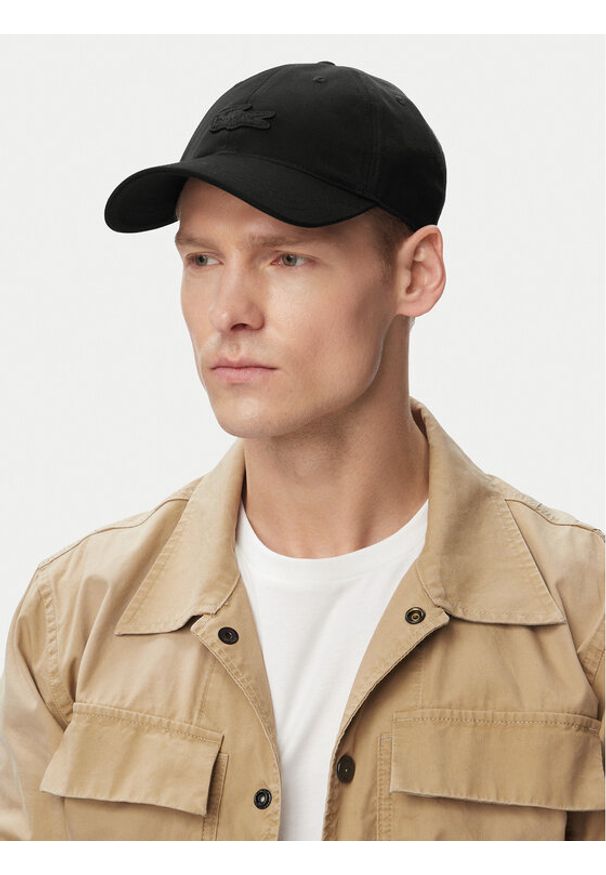 Lacoste Czapka z daszkiem RK1910 Brązowy ciemny. Kolor: brązowy. Materiał: bawełna