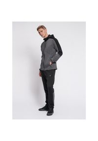 Bluza fitness męska Hummel hmltropper zip z kapturem. Typ kołnierza: kaptur. Kolor: niebieski, szary, wielokolorowy. Sport: fitness