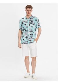 Quiksilver Koszula Air Flow EQYWT04475 Zielony Regular Fit. Kolor: zielony. Materiał: bawełna