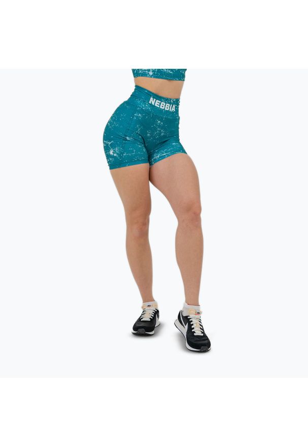 Spodenki NEBBIA Hammies High Waisted. Kolor: zielony. Sport: fitness