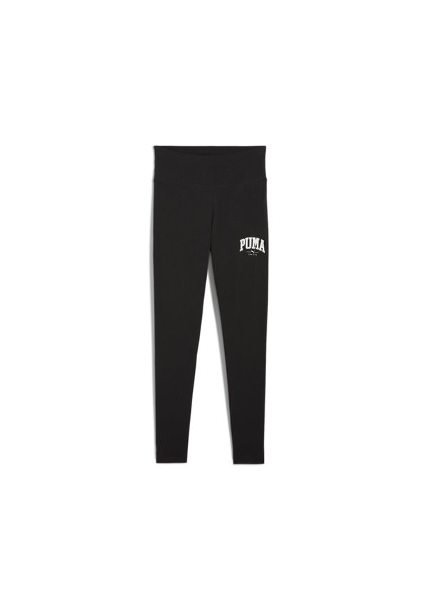 Puma - Damskie legginsy PUMA SQUAD PUMA Black. Kolor: czarny. Materiał: dresówka. Sport: bieganie