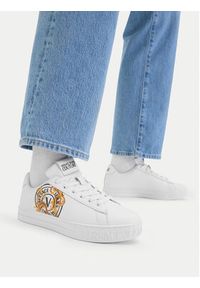 Versace Jeans Couture Sneakersy 80VA3SK3 ZPB73 3 Biały. Kolor: biały. Materiał: skóra #4