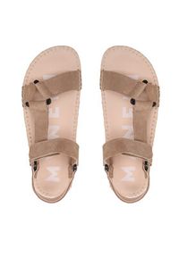 Manebi Espadryle Hiking Sandals W 1.9 JH Beżowy. Kolor: beżowy. Materiał: zamsz, skóra