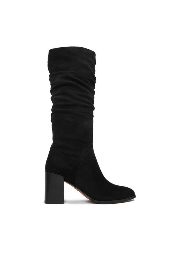 Nine West Kozaki CEO-BASZIRA-01 Czarny. Kolor: czarny. Materiał: materiał