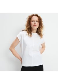 Mohito - Bawełniana koszulka Eco Aware - Biały. Kolor: biały. Materiał: bawełna #1