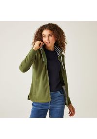 Regatta - Bayletta damska bluza z kapturem. Typ kołnierza: kaptur. Kolor: zielony. Styl: sportowy, wakacyjny. Sport: turystyka piesza #1