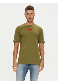 Hugo T-Shirt Diragolino212 50447978 Zielony Regular Fit. Kolor: zielony. Materiał: bawełna #1
