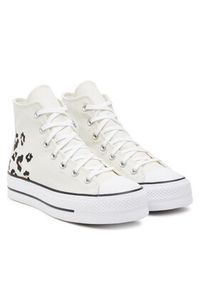 Converse Trampki Chuck Taylor All Star Lift Platform A14936C Écru. Kolor: kremowy. Materiał: materiał. Obcas: na platformie #3
