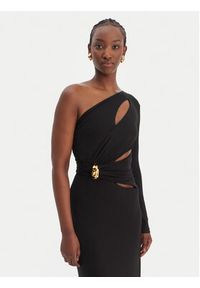 Elisabetta Franchi Sukienka wieczorowa AB-R25-61E2-V690 Czarny Regular Fit. Kolor: czarny. Materiał: syntetyk. Styl: wizytowy #2