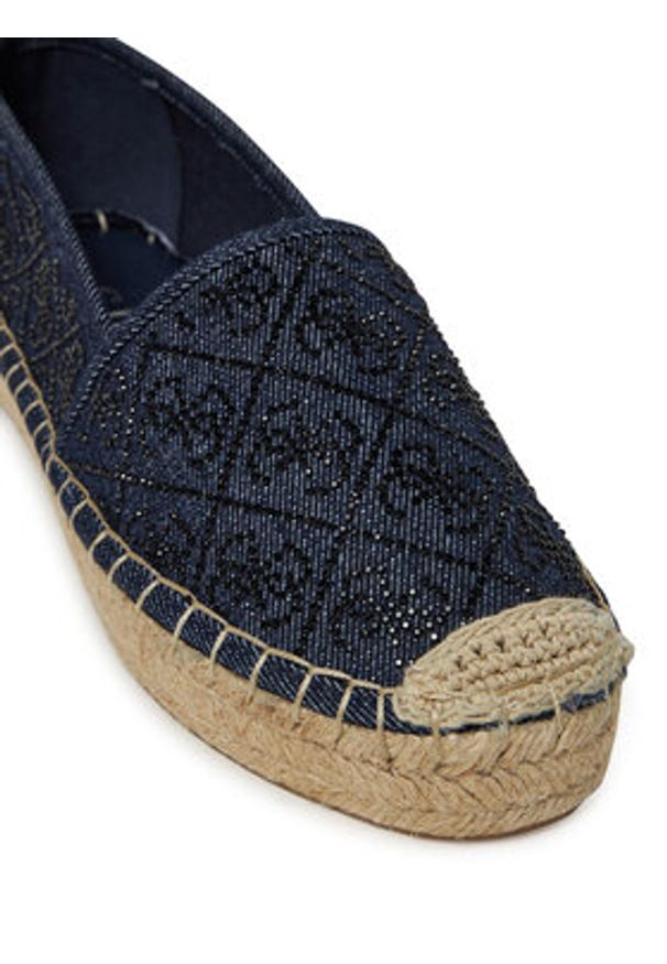 Guess Espadryle FLJODY DEN14 Granatowy. Kolor: niebieski. Materiał: materiał