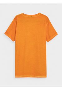 outhorn - T-shirt gładki męski. Materiał: jersey, materiał, bawełna. Wzór: gładki. Styl: sportowy #4