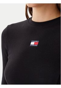 Tommy Jeans Sukienka codzienna Badge DW0DW20666 Czarny Slim Fit. Okazja: na co dzień. Kolor: czarny. Materiał: bawełna. Typ sukienki: proste. Styl: casual