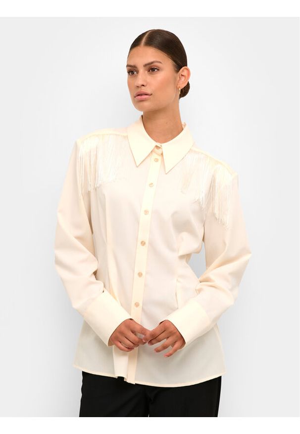 Karen by Simonsen Koszula Mae 10104796 Beżowy Regular Fit. Kolor: beżowy. Materiał: syntetyk