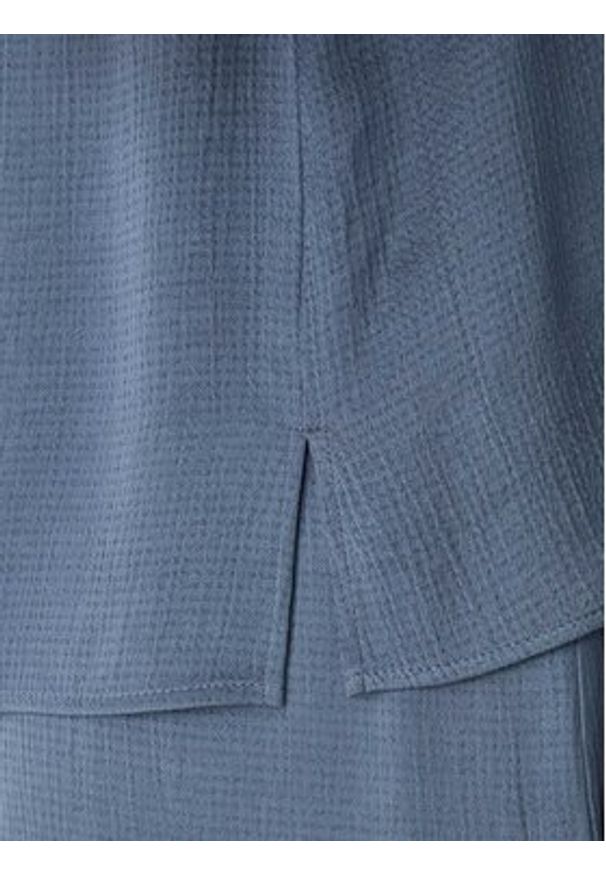 Marella Bluzka Nembi 2615161011 Granatowy Regular Fit. Kolor: niebieski. Materiał: wiskoza