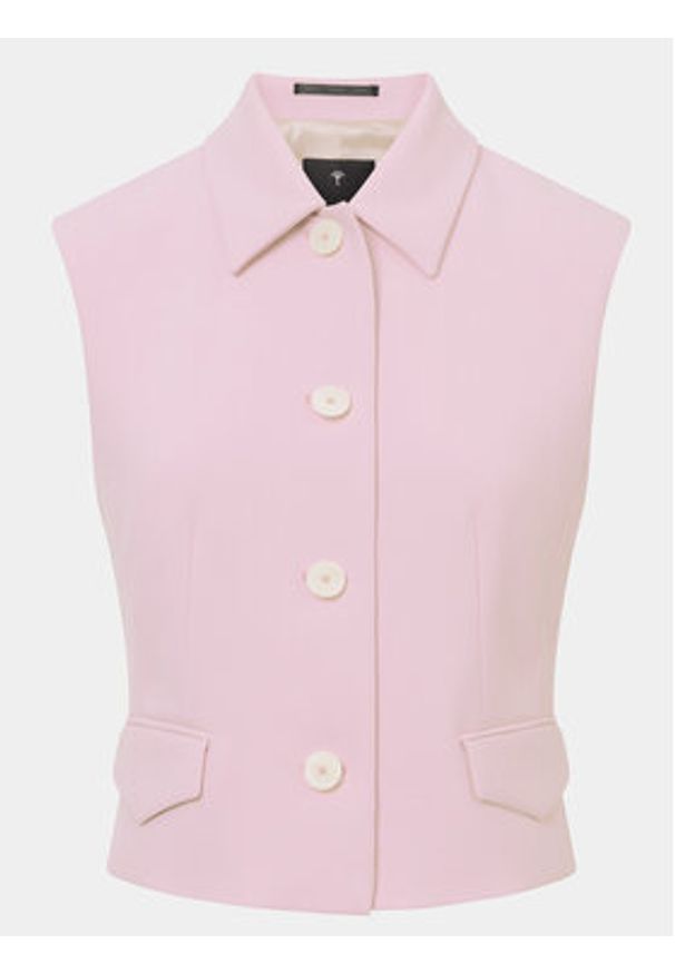 JOOP! Kamizelka garniturowa 30041084 Różowy Slim Fit. Kolor: różowy. Materiał: syntetyk