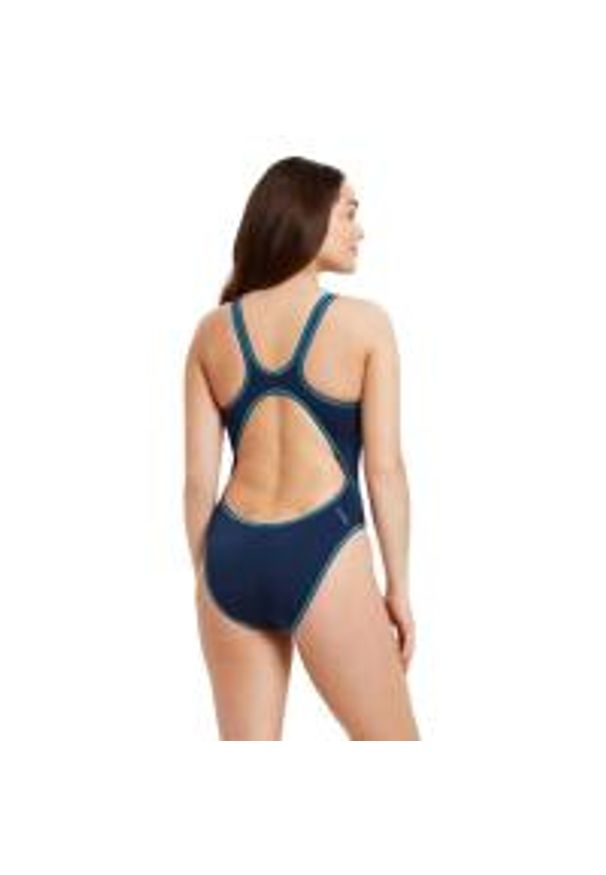 ZOGGS - Zoggs Wire Masterback Swimsuit - Granatowy - Rozmiar 36. Kolor: niebieski, wielokolorowy