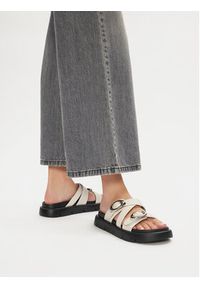 Badura Klapki CHAMOMILE-7Y002 Beżowy. Kolor: beżowy. Materiał: skóra #3