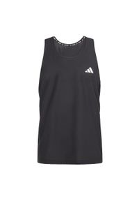 Adidas - Koszulka Own The Run Tank. Kolor: czarny. Materiał: materiał. Sport: bieganie