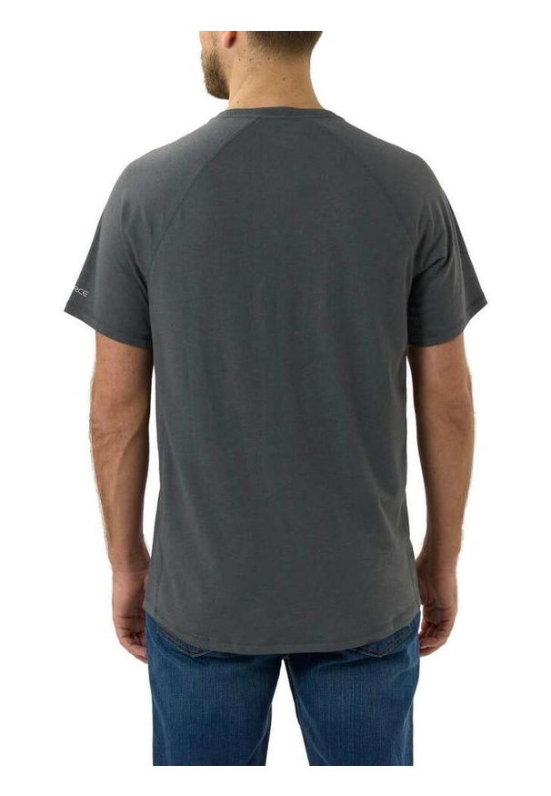 Koszulka męska T-shirt Carhartt Force Midweight Block Logo. Kolor: szary
